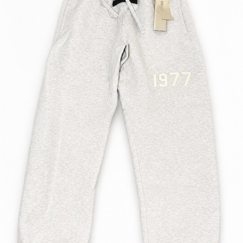 Kids Essentials Light Gray Drawstring Sweatpants